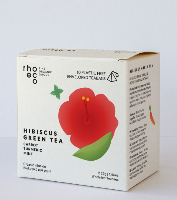 RHOECO Hibiscus Green Tea 10bags
